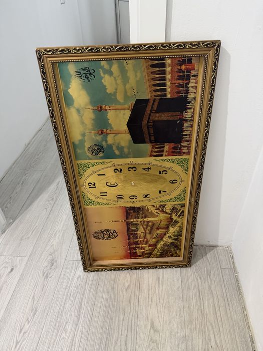 Картина с часами, б/у,