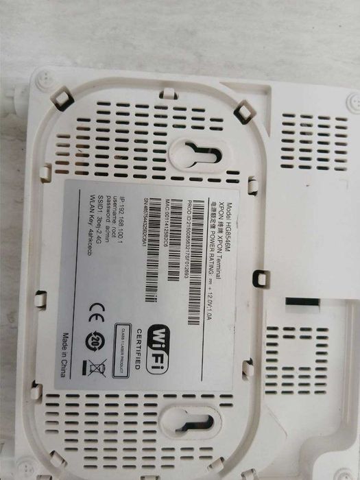 WIFI router Model: EG8145V5 va HG8546M
