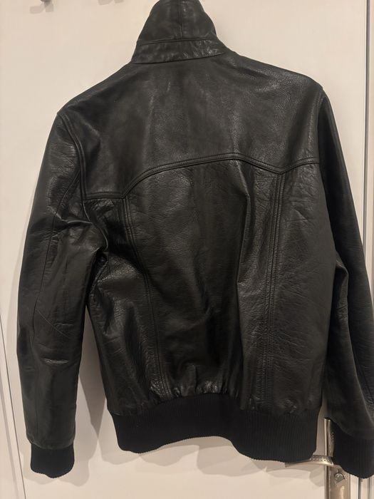 Яке от естествена кожа Zara