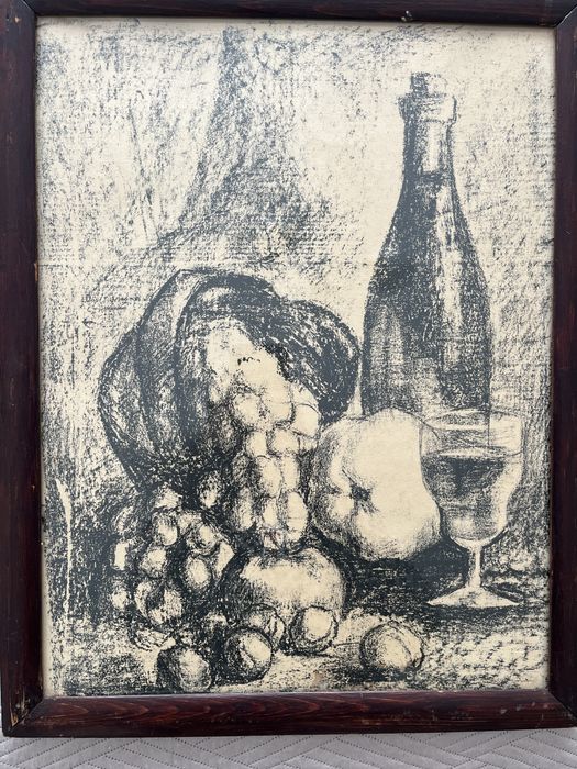 Картина графика пейзаж