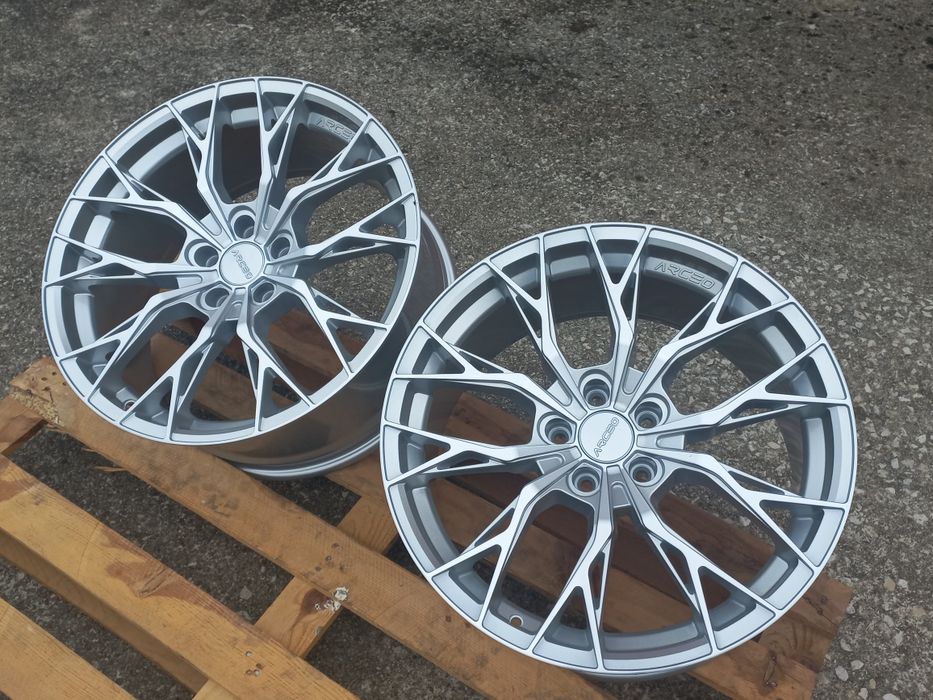 19"Roma 5x112 Silver Polish 8.5j et30 Bmw G Audi Mercedes Vw Seat Škoda Чисто Нови