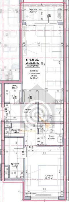 Двустаен апартамент в кв. Овча Купел