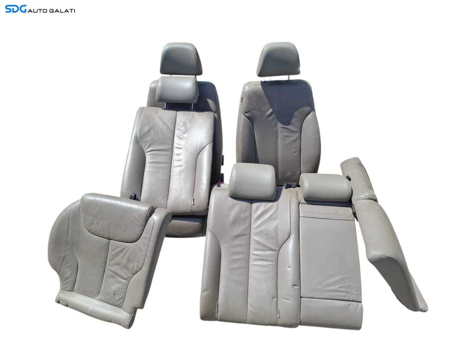 Interior Complet Scaun Scaune Stanga Dreapta Fata Sofer Pasager Piele Neagra cu Rabatare Bancheta Spate cu Sezut Spatar Volkswagen Passat B6 2005 - 2010 [LC1614]