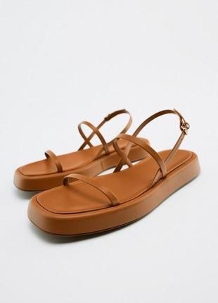 Sandale din piele naturala Zara leather edition