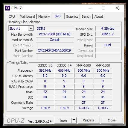 Памет 16GB (4x4GB) Corsair Vengeance 1600 MHz DDR3
