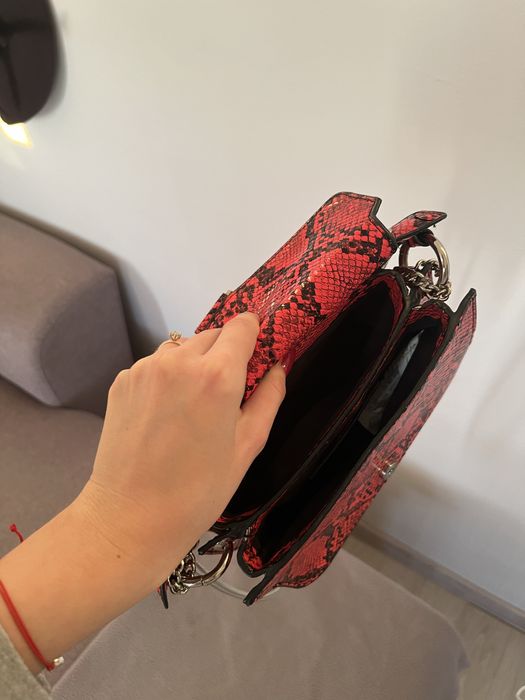 Дамска червена чанта Зара | Zara