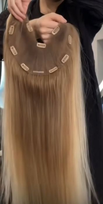 Перука от естествена коса -изработка.