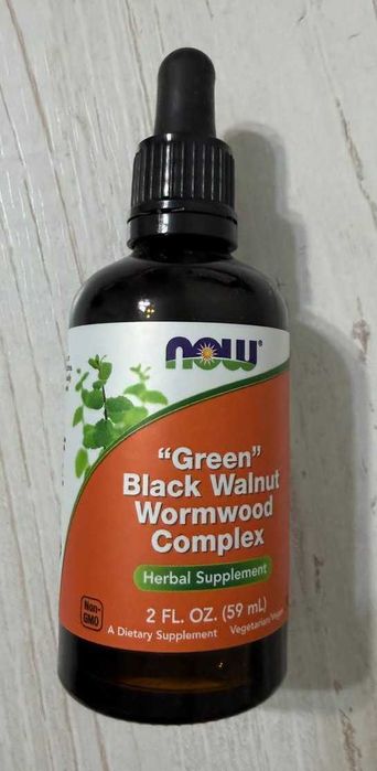 NOW Foods "Green" Black Walnut Wormwood Complex (59 мл).