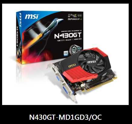 placă video msi n430gt md1gd3 oc