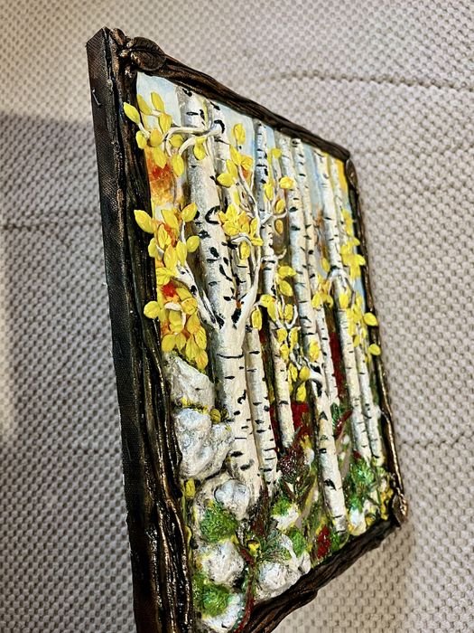 3D Горска брезова картина