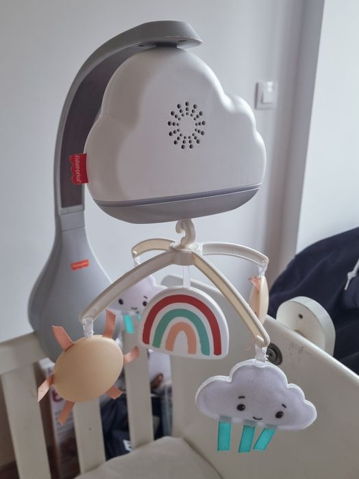 Светеща музикална въртележка за легло  Fisher Price, нощно небе
