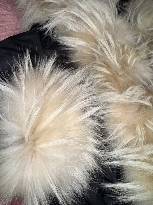 Яке с естествена кожа от Ракун, луксозно