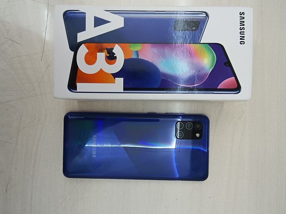 Samsung A31 синей расцветки