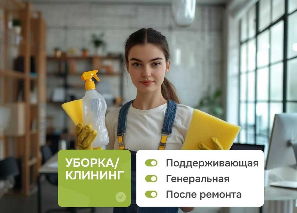 Домашняя уборка Алматы — с выездом сегодня