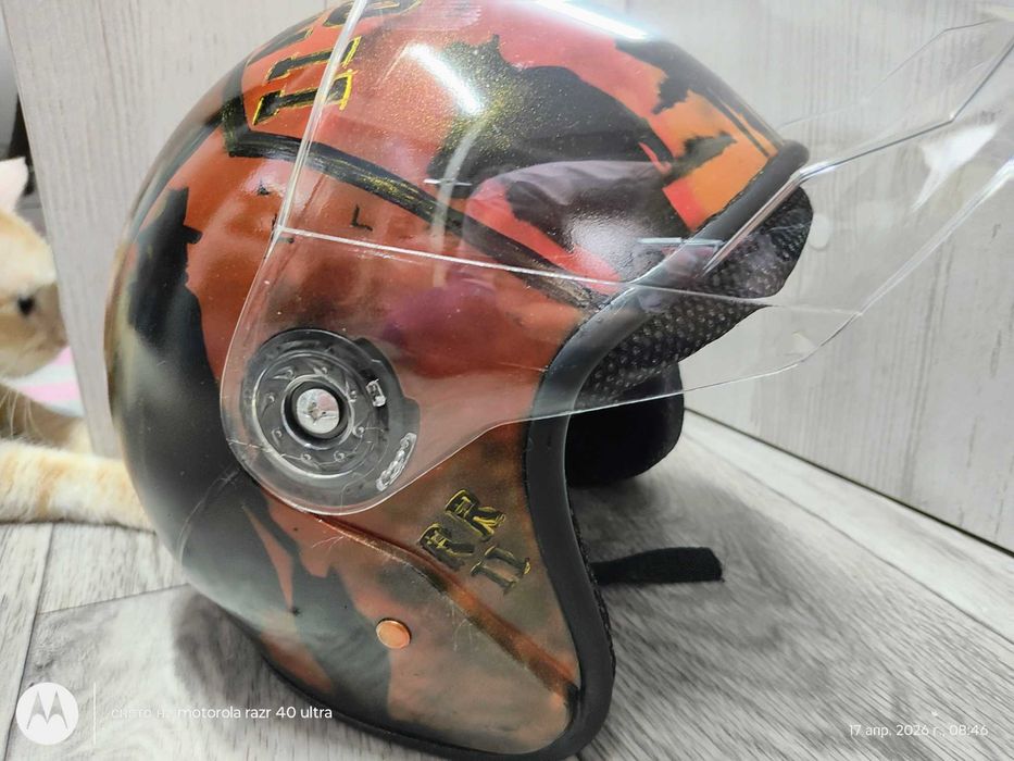 Роспись Мото шлем для скутера