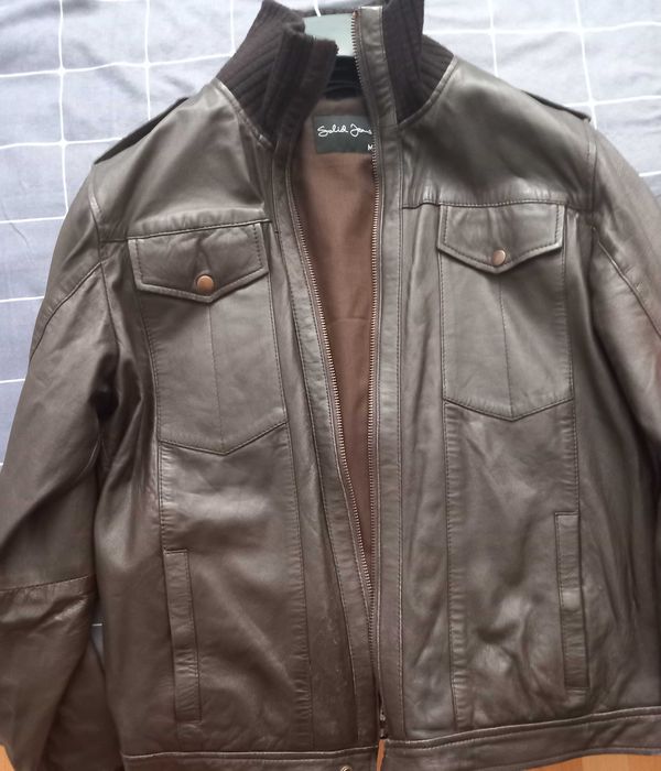 Кожено Яке Solid Jeans