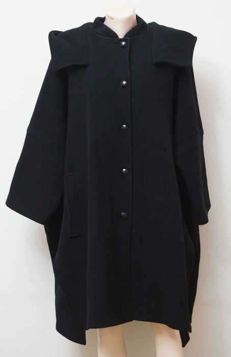Mantou Stella McCartney negru cu  gluga marimea  44