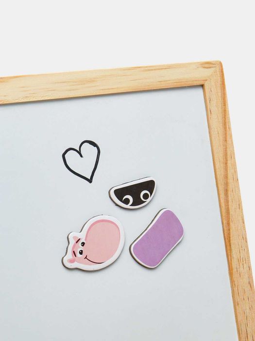 Двусторонний развитие знаний магнитная доска цветные мелки в комплекте