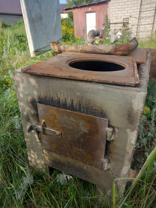 Печка чугунная б/у