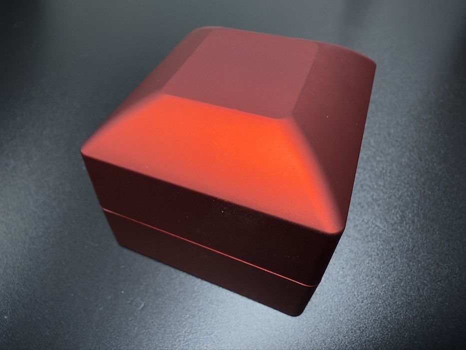 Cutie bijuterie inel led culoare negru