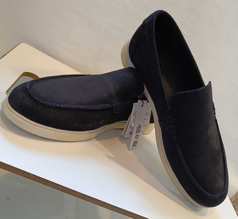 Pantofi sport casual 42 41 43 mocasini slip on ZARA NOI piele naturala