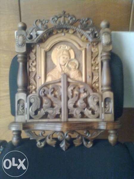 Дърворезба - икони,домашни иконостаси,ловни трофеи,ритуални ку