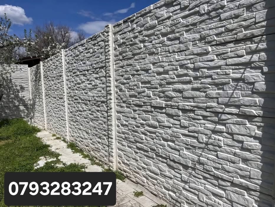 Garduri din placi de beton