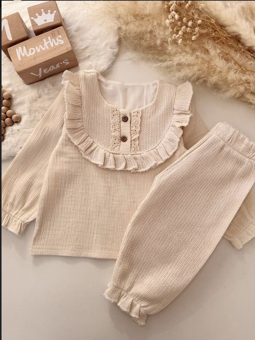 Детская одежда, нежный комплект для маленьких модниц