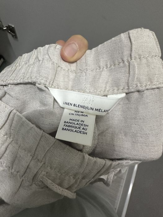 брюки h&m льняные м-л