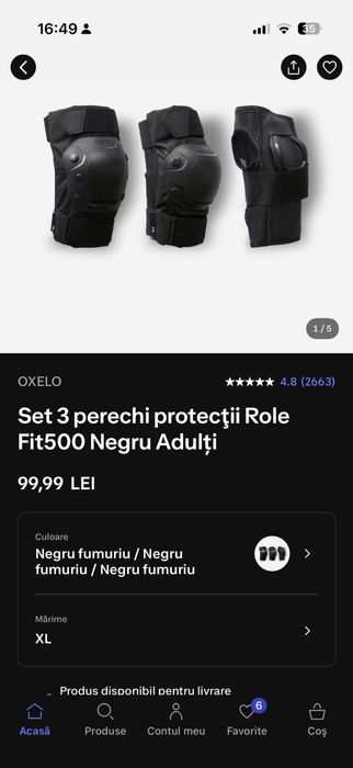 Protectii cotiere genunchiere maini Decathlon Fit500 XL