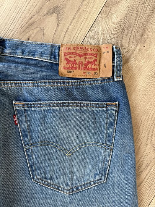 Blugi LEVIS 501 Albastru Barbati | Marime 36 x 32 (Talie 93 cm)