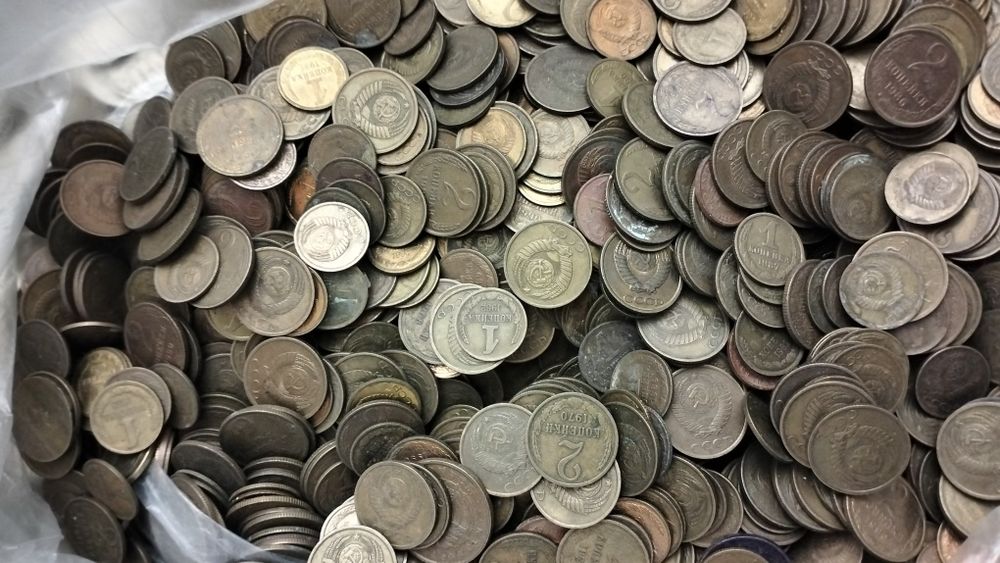 Срочно! Продам монеты СССР на вес!