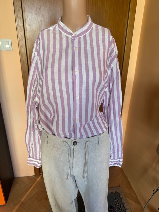 Мъжки дълъг панталон ( лен и памук), размер L