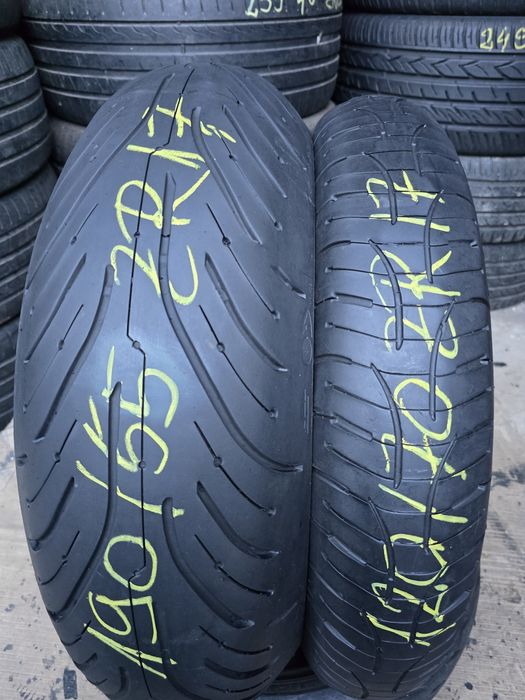 Set Anvelope Moto Michelin 120/70 ZR17//190/55 ZR17 Stare  Impecabilă.