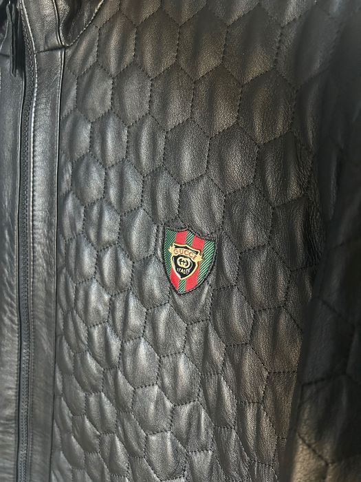 Мъжко кожено яке Gucci