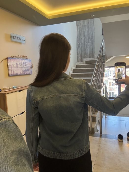 Дамско дънково яке