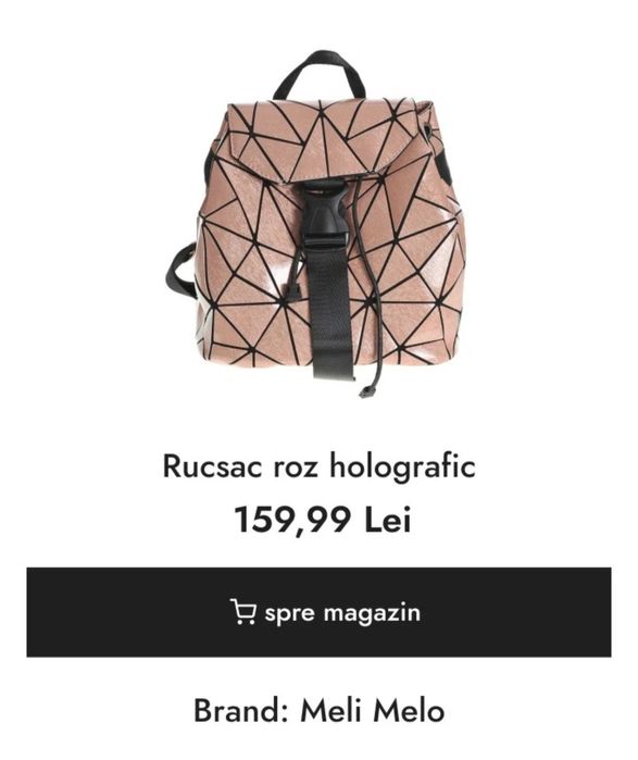 Rucsac roz meli melo