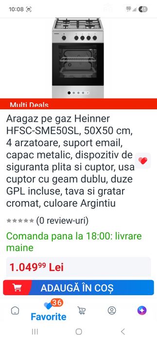 Aragaz Heiner nou