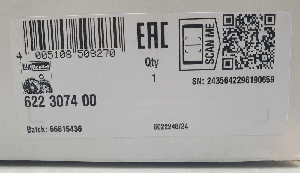 Съединител LuK за Renault Megan Scenic 1.6 , Рено Меган Сценик 1.6