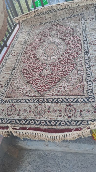 Ковер  советский бордовый