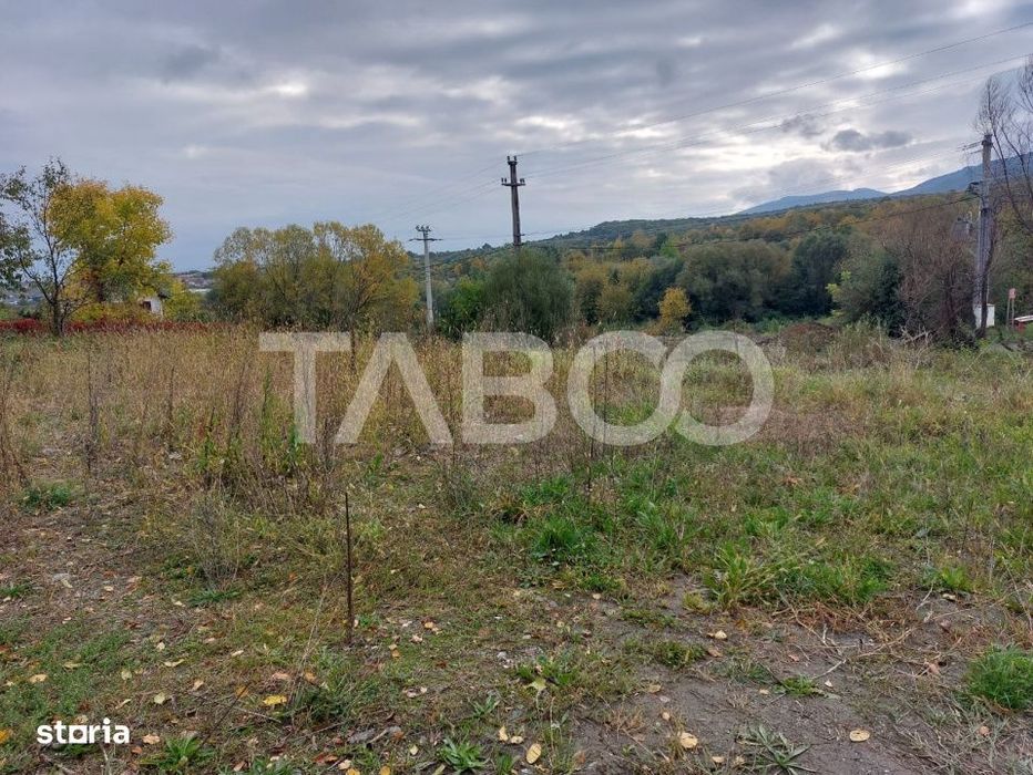 Teren intravilan 507 mp deschidere 17 m PUZ aprobat Cisnadioara Sibiu