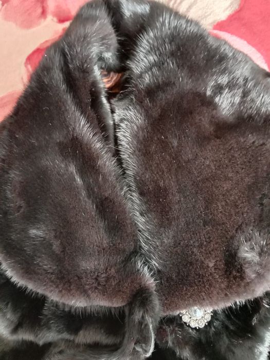 Норковая шуба кусковая