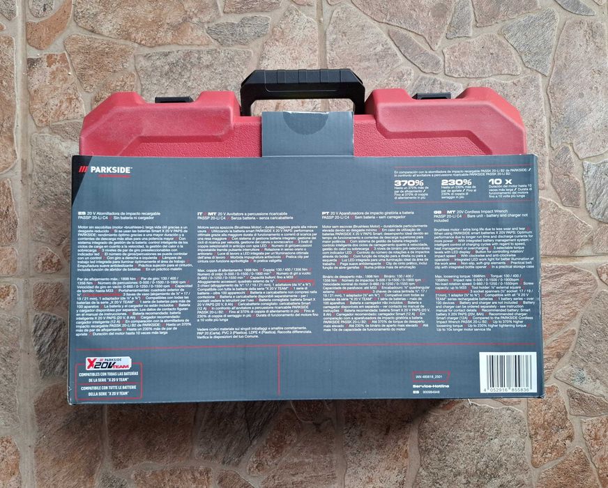 Parkside Performance акумулаторен гайковерт 20V-1356 Nm