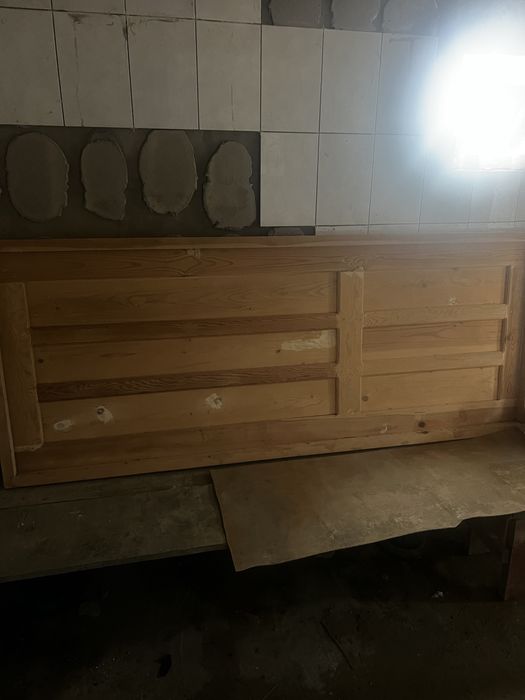 Деревяный двер для бани