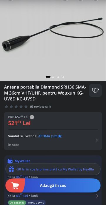 Antena statie radio Diamond SRH-36