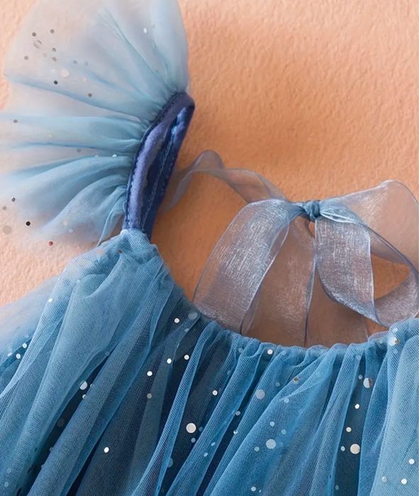 Детска синя рокля