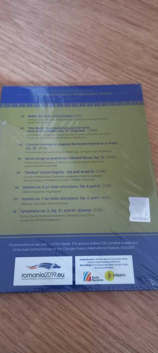 Revista+Cd Festival Enescu sigilate