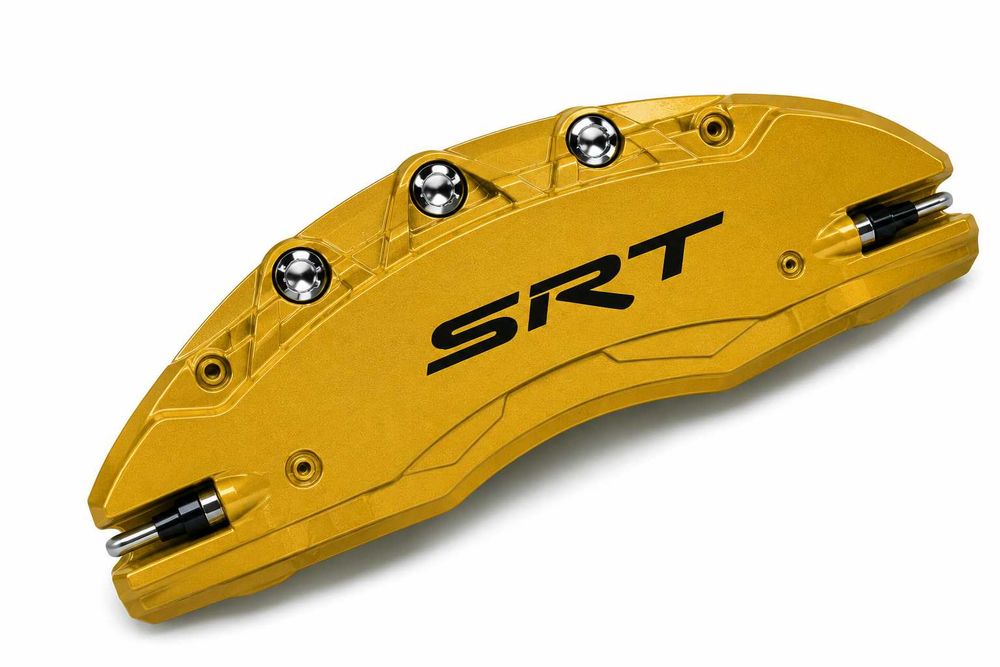 Метални капаци за спирачни апарати SRT – Dodge / Jeep – 4 броя, златисти