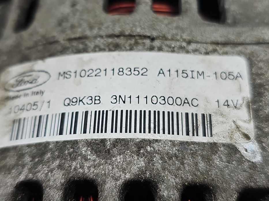Alternator Ford Focus 2 (DA) [Fabr 2004-2012] 3N1110300AC 1.6 TDCI HWD