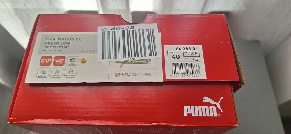 работни обувки Puma Fuse Motion 2.0 Green Low.